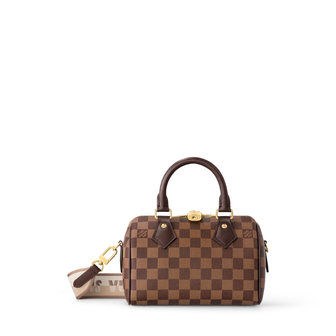 Speedy Bandoulière 20 Damier Ebene - Handbags | LOUIS VUITTON